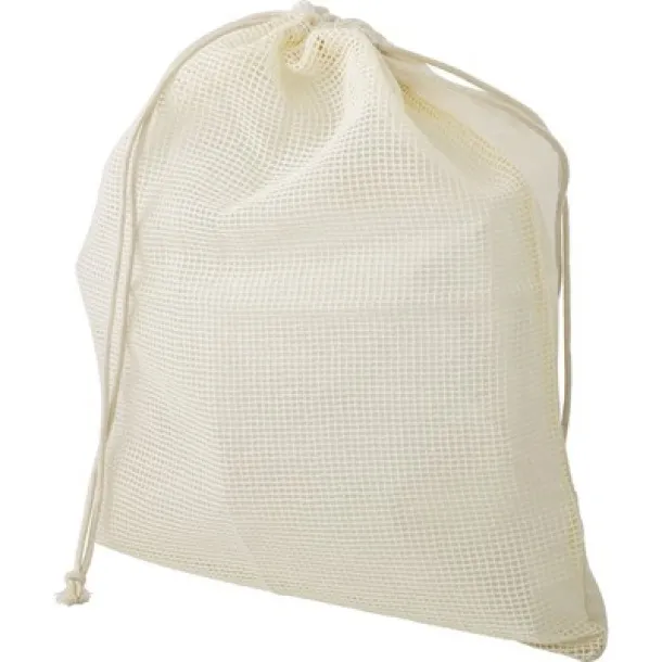  Organic cotton bag for fruit and vegetables neutral