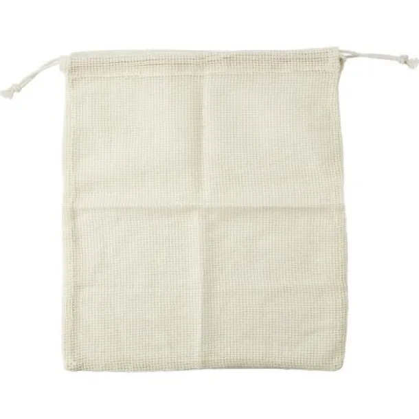  Organic cotton bag for fruit and vegetables neutral