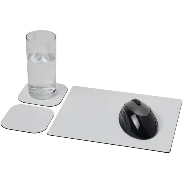 Brite-Mat® mouse mat and coaster set combo 3 - Brite-Mat® Solid black