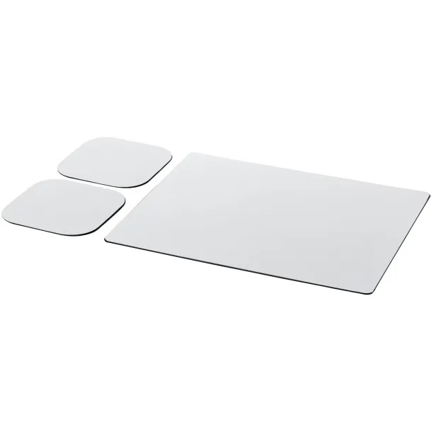 Brite-Mat® mouse mat and coaster set combo 3 - Brite-Mat® Solid black