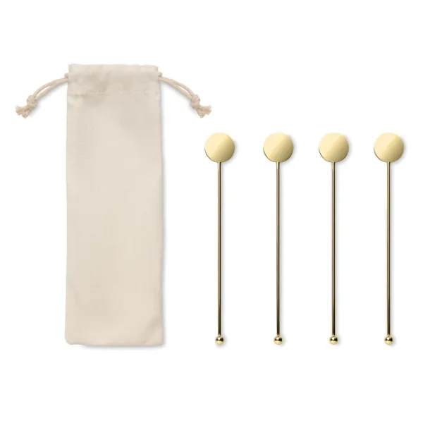 TAMANGO Stainless steel stirrers set Gold