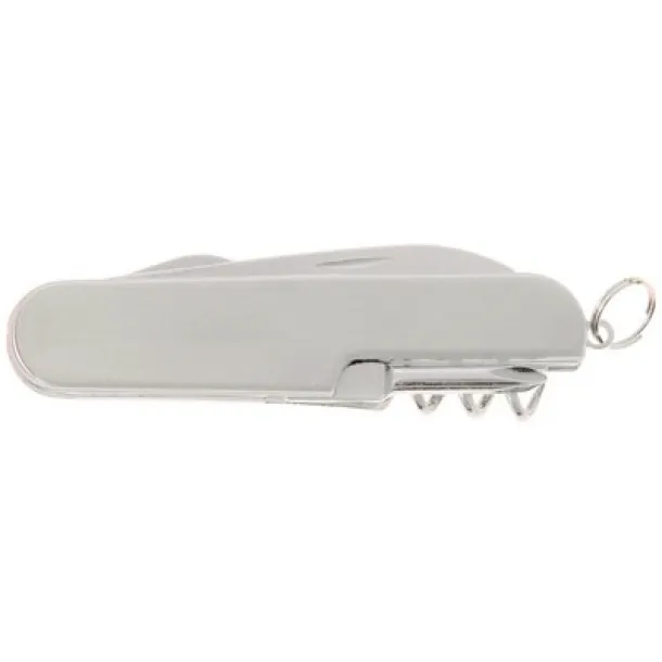  Multifunctional tool, pocket knife, 6 functions silver