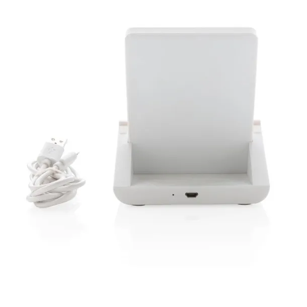  Ontario FSC® & RCS recycled plastic 10W stand - XD Xclusive White 