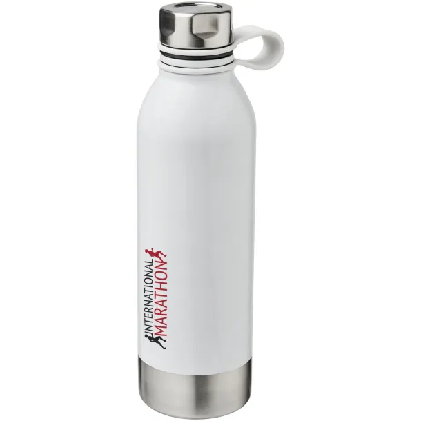 Perth 740 ml stainless steel sport bottle - Unbranded White