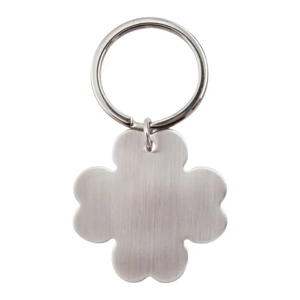 LEAF metal key ring Silver