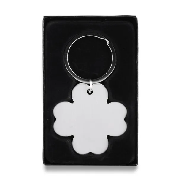 LEAF metal key ring Silver