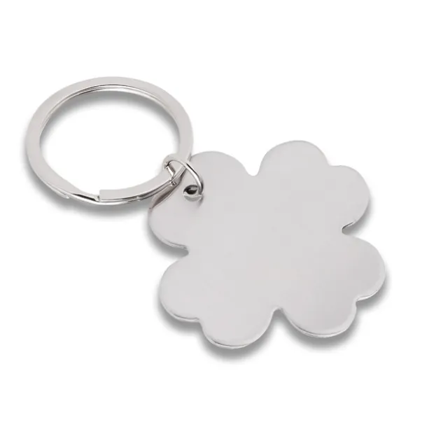 LEAF metal key ring Silver