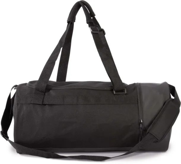  TUBULAR SPORTS BAG WITH SEPARATE SHOE COMPARTMENT - Kimood Black Black