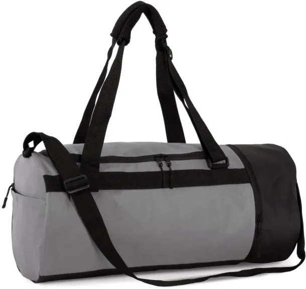  TUBULAR SPORTS BAG WITH SEPARATE SHOE COMPARTMENT - Kimood Dark Cool Grey Black