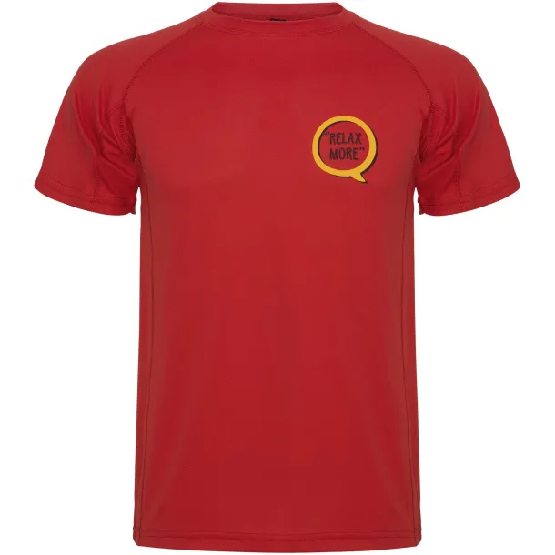 Montecarlo short sleeve men's sports t-shirt - Roly Red
