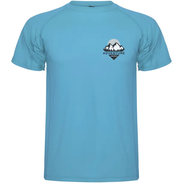 Montecarlo short sleeve men's sports t-shirt - Roly Turquois