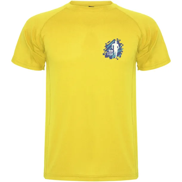 Montecarlo short sleeve men's sports t-shirt - Roly Yellow