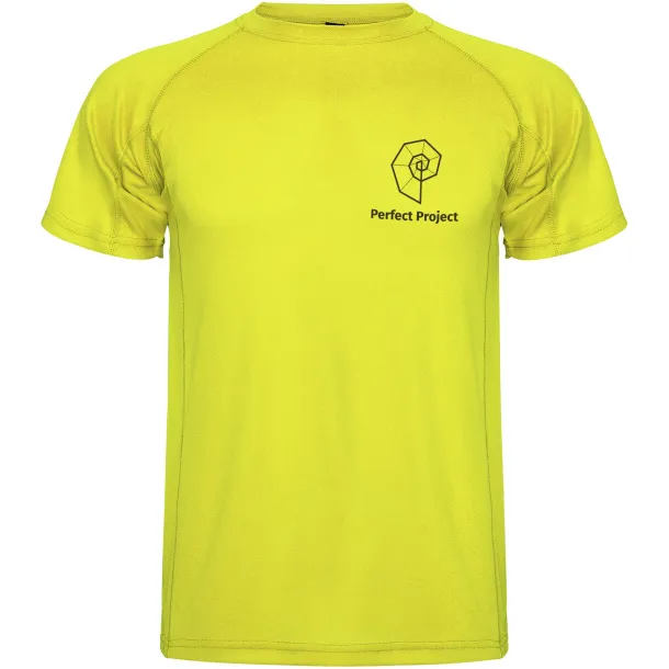 Montecarlo muška sportska majica kratkih rukava - Roly Fluor Yellow