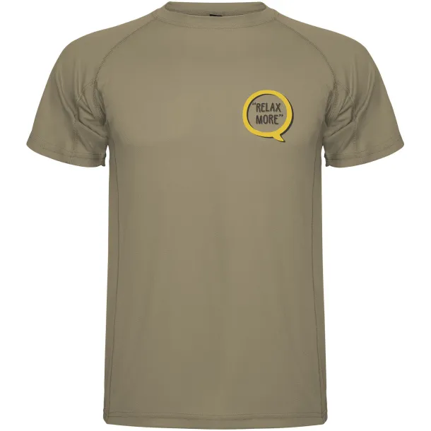 Montecarlo short sleeve men's sports t-shirt - Roly Dark Sand