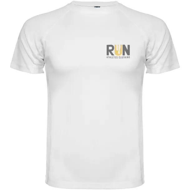 Montecarlo short sleeve men's sports t-shirt - Roly White
