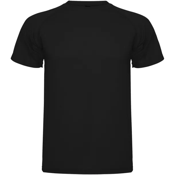 Montecarlo short sleeve men's sports t-shirt - Roly Crna