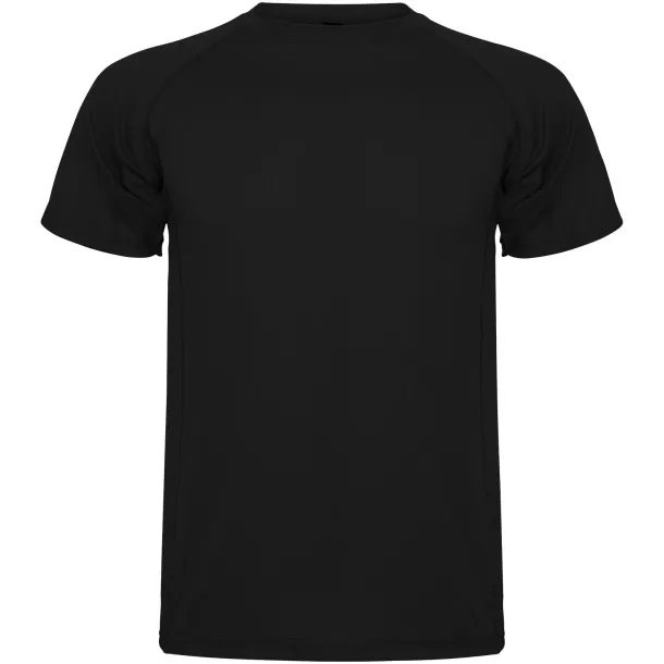 Montecarlo short sleeve men's sports t-shirt - Roly Crna