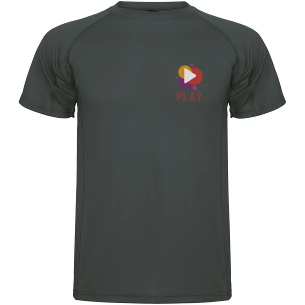 Montecarlo short sleeve men's sports t-shirt - Roly Dark Lead