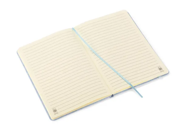 BIVELLO Recycled cotton notebook  A5 błękitny