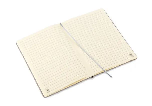 BIVELLO Recycled cotton notebook  A5 Siva