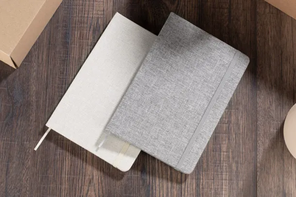 BIVELLO Recycled cotton notebook  A5 szary