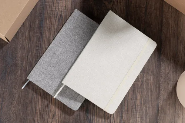 BIVELLO Recycled cotton notebook  A5 Prirodna