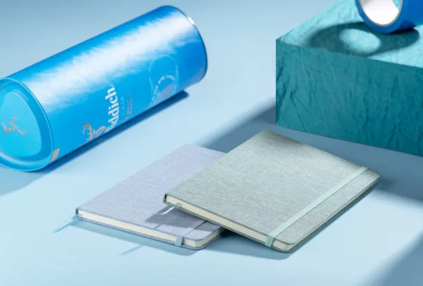 BIVELLO Recycled cotton notebook  A5 Zelena
