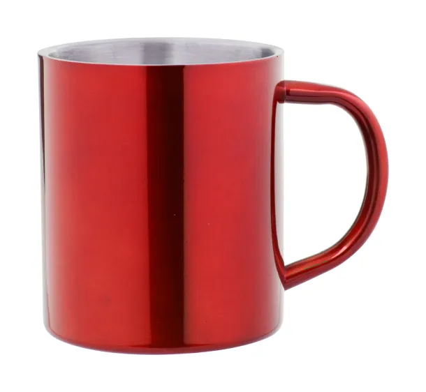 Yozax mug Red Silver