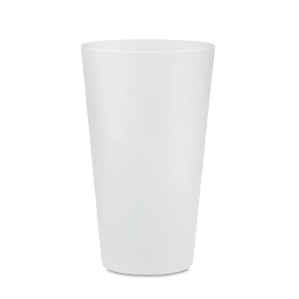 FESTA LARGE Frosted PP cup 300ml Transparent white