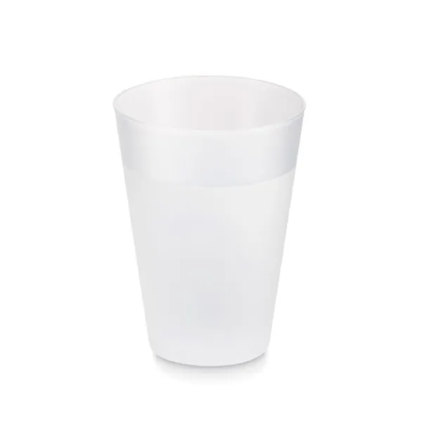 FESTA LARGE Frosted PP cup 300ml Transparent white