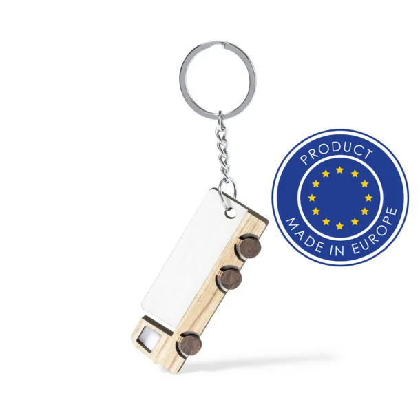  Wooden keyring "truck" neutral