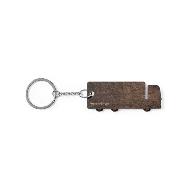  Wooden keyring "truck" neutral