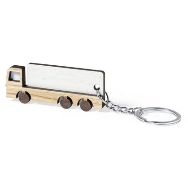  Wooden keyring "truck" neutral