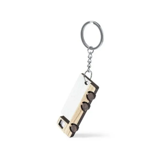  Wooden keyring "truck" neutral