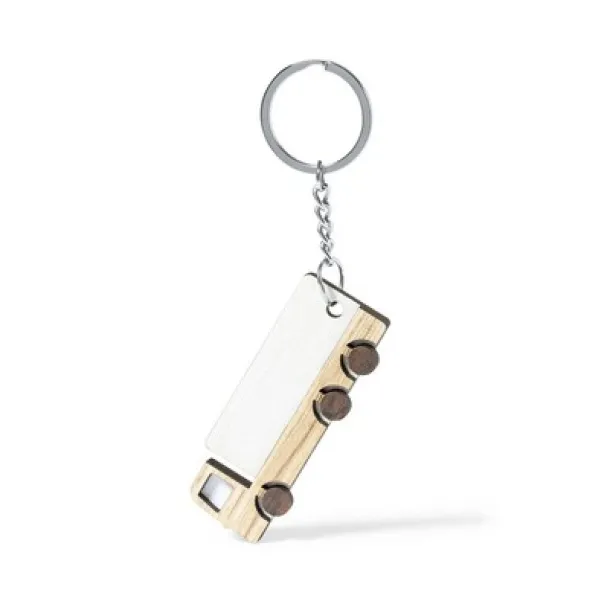  Wooden keyring "truck" neutral