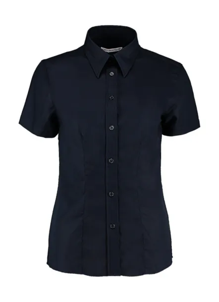  Women's Tailored Fit Workwear Oxford Shirt SSL - Kustom Kit French Navy