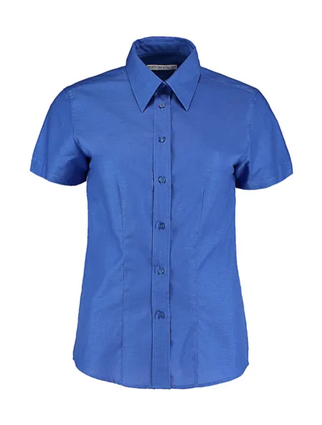  Women's Tailored Fit Workwear Oxford Shirt SSL - Kustom Kit Italian Blue