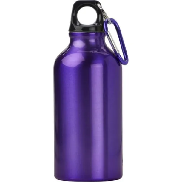  Sports bottle 400 ml with carabiner purple