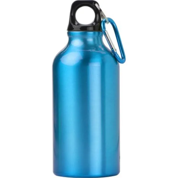  Sports bottle 400 ml with carabiner light blue