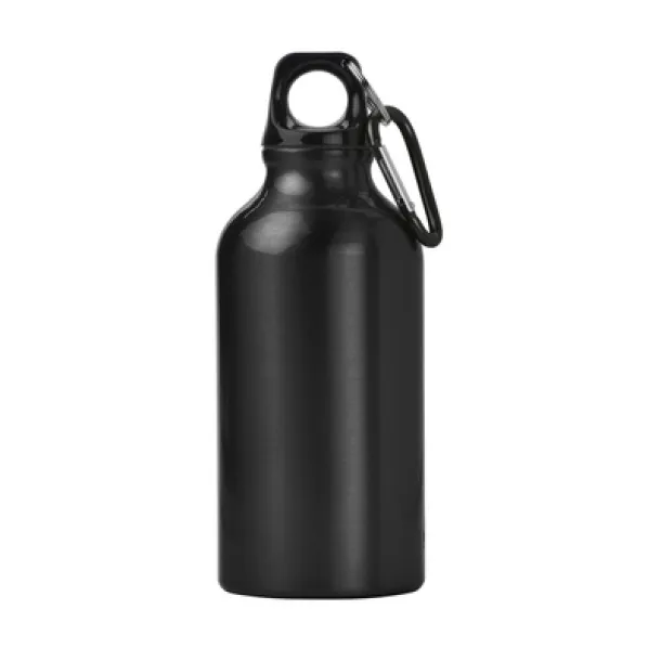  Sports bottle 400 ml with carabiner black