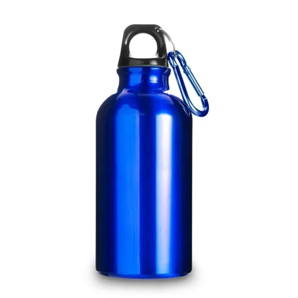  Sports bottle 400 ml with carabiner navy blue