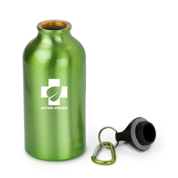  Sports bottle 400 ml with carabiner light green