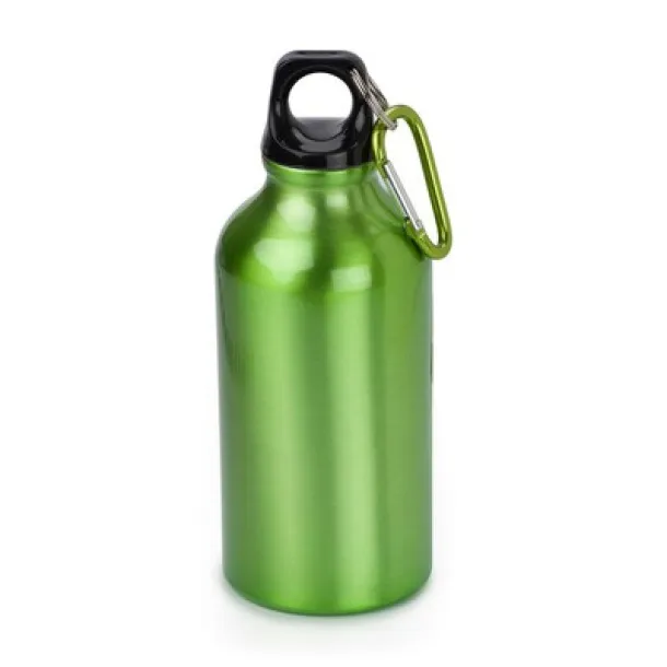  Sports bottle 400 ml with carabiner light green