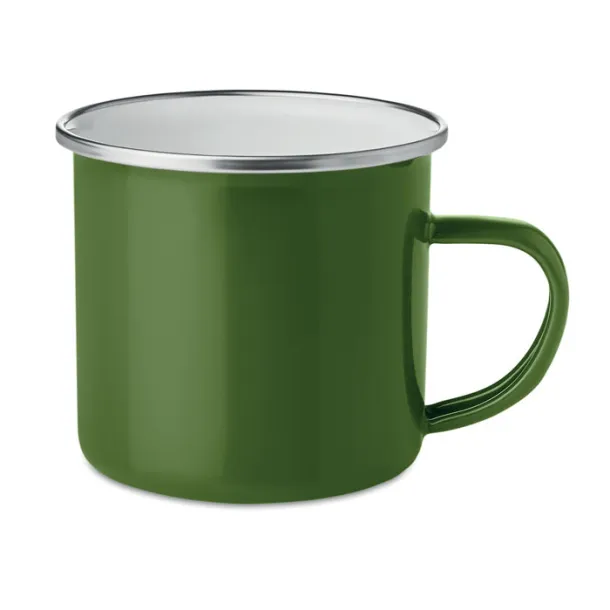 PLATEADO Metal mug with enamel layer Green