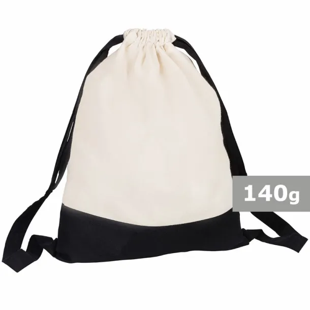  Cotton duffle bag Crna