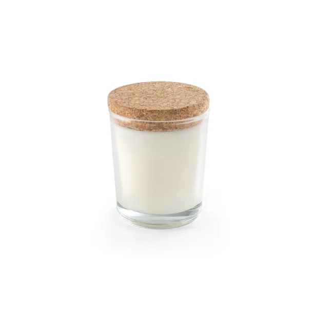 ZEN 80 Aromatic candle in a glass holder with a cork lid 80 g Transparent