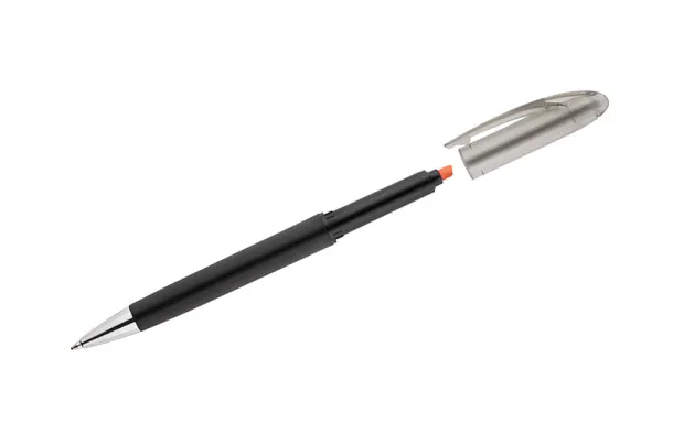 HILIG Ball pen with highlighter pomarańczowy