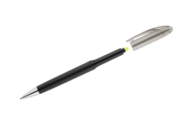 HILIG Ball pen with highlighter Žuta