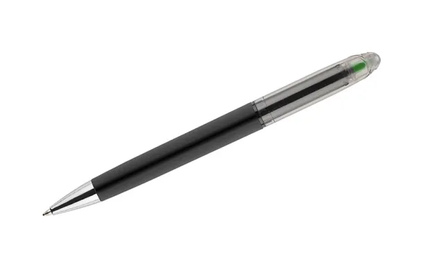 HILIG Ball pen with highlighter zielony jasny