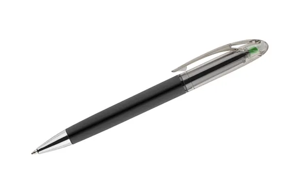 HILIG Ball pen with highlighter zielony jasny